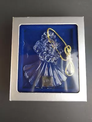 Mikasa Crystal Germany Christmas Cherub Halo Angel W Violin Ornament W Box Vintg • $8.98