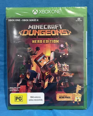 NEW SEALED Minecraft Dungeons Hero Edition Xbox One Series X 4K Game Hero Pass • $59.50