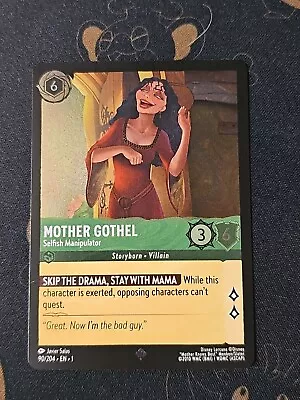 Mother Gothel Selfish Manipulator COLD FOIL 90/204 Disney Lorcana Unplayed / NM • $0.99