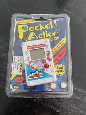 Vintage Pocket Action Baseball Game MGA-636 Excellent Condition • $14