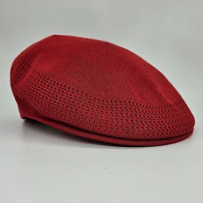 Kangol Tropic 504 Ventair Cabbie Newsboy Caddy Cap Red Size Medium NEW • $29.99