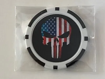 Punisher - USA Flag - Marvel - Magnetic Clay Poker Chip -Golf Ball Marker  • $6.95