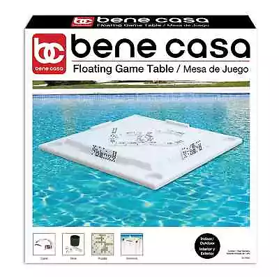 Bene Casa Floating Game Table W/ Removable Legs For Pool Or Beach Party BC-65290 • $79.95