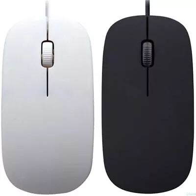 1PC Slim USB Wired Mouse 3D Roller Computer Mouse Gaming Mouse For Pc Notebook. • £5.36