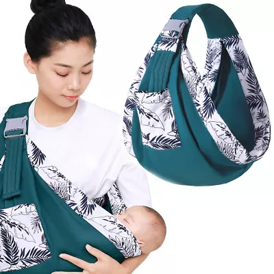 £9.49 • Buy Baby Sling Toddler Carrier Wrap Dual Use Nursing Cover Breastfeeding Mesh Fabri 