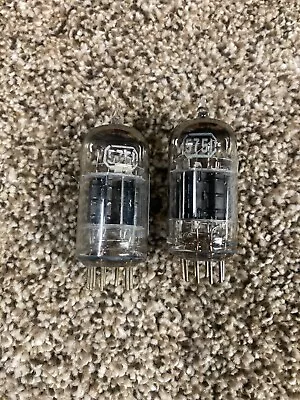 2  Excellent Strong / Balanced  Rca 3 Mica Black Plate 5751 / 12ax7 Vacuum Tubes • $69.99