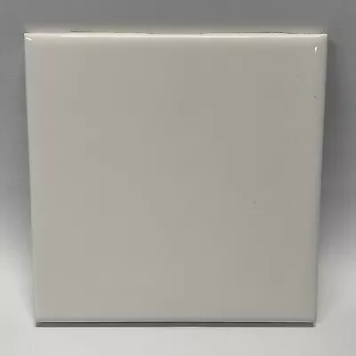 Bright White Ceramic Tile 4 1/4 Vintage FT Mid Century Modern 4x4 Ultra White • $9.95