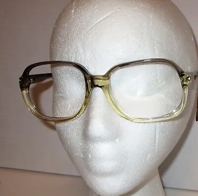 Vintage 70's 80's Oversized Menrad Eyeglasses Frames  Gray Ombre Glasses Swiss • $12.95