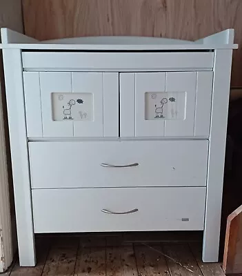 Baby Changing Table With Drawers & Doors  • £25