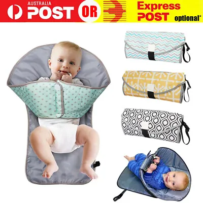 $15.99 • Buy Waterproof Portable Baby Diaper Travel Home Change Changing Mat Pad Nappy Bag AU
