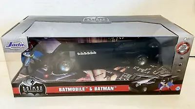 NEW Jada Toys 31916 Batman Animated Series BATMOBILE 1:24 Scale Vehicle & Figure • $37.95