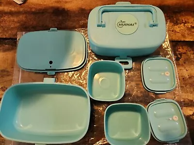 HUIHAI Lunch BoxTeal Portion Control Microwave Safe. • $12.50