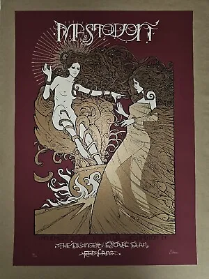 Mastodon Washington DC 2011 Official Concert Poster By Malleus Signed #d Print • $1095.37