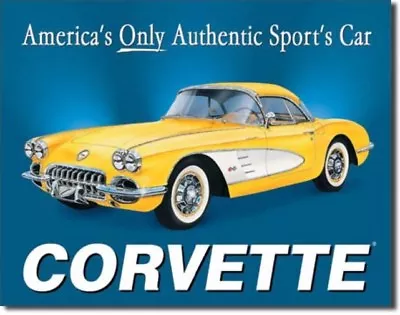 Vintage Replica Tin Metal Sign Billboards  Banner Poster Gm Corvette Chevy 720 • $31.18