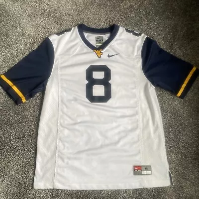 Nike WVU Jersey Mens Medium West Virginia University Mountaineers Football White • $29.99