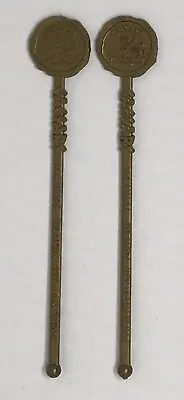 Vintage Swizzle Sticks Drink Stirs Caesars Palace Las Vegas Nevada Pair 2 • $5.97