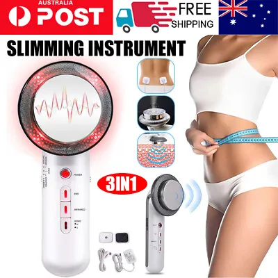 $22.69 • Buy 3 In 1 Ultrasonic Cavitation Fat Remover Body Massager Face Slimming Machine AU