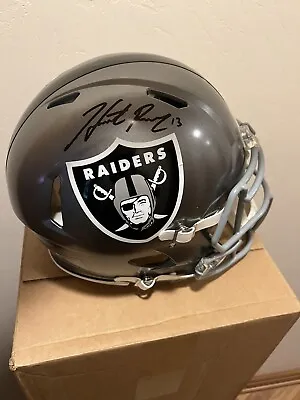 Hunter Renfrow Signed Raiders Full Sized Flash Authentic Helmet • $467.07