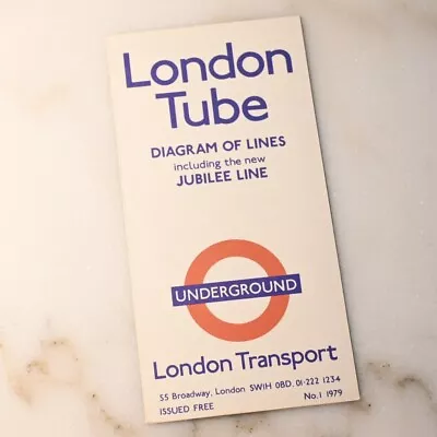 London Underground Tube Map No.1 1979 (Ref 679/2433M/1000000(R)) • £11