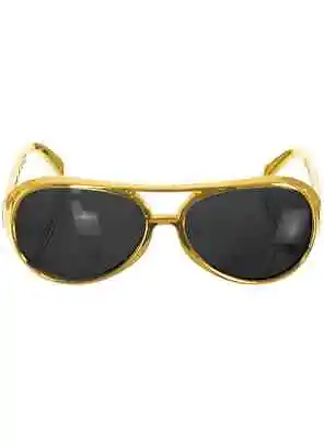 1950's Gold Frame Elvis Presley Style Costume Glasses - New • $14.29