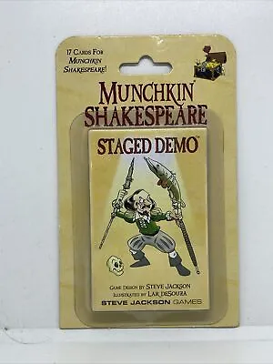 MUNCHKIN SHAKESPEARE - STAGED DEMO - Steve Jackson Games - Booster Set • $8.99