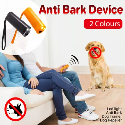 Anti Bark Device Ultrasonic Dog Barking Control Stop Repeller Trainer Train Tool • $9.86