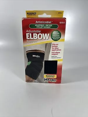 Mueller Adjustable Elbow Support Black One Size 6315-1 • $9.12