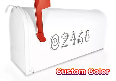 Mailbox Magnet (Partial Cover) Custom Color 2.5  Address Numbers • $18.95