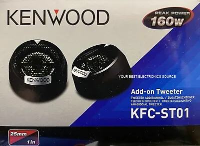 NEW Kenwood KFC-ST01 High Efficiency Car 1  Dome Tweeters (1 PAIR) • $59