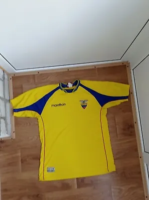 VINTAGE Ecuador National Team Shirt Camiseta Jersey Marathon Adult XL • $40.49