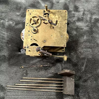 W. Haid Key Wind Clock Movement 351-020 Parts Repair 5 Chime • $29.99