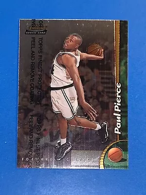 1998-99 Topps Finest Paul Pierce Rookie Card #235 Boston Celtics With Coating • $6.49