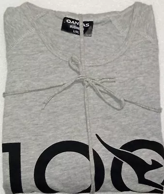 QANTAS 100 Years Long PJ's PYJAMAS PAJAMAS GREY NEW SIZE L/XL Top & Bottom • $39