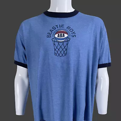 Beastie Boys Shirt Vintage Beastie Boys ABA Basketball Ringer T Shirt 23  X 27  • $95