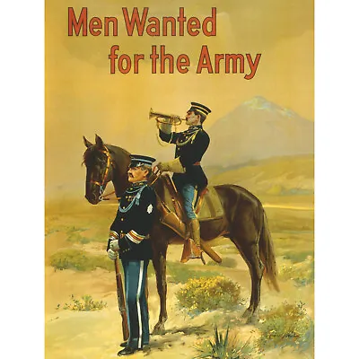 Propaganda War Army Recruitment Horse Trumpet 30x40 Cms Fine Art Print Art Poste • £11.99