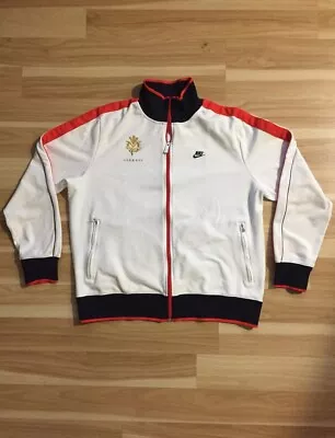 $59.99 • Buy Nike Sportswear Manny Pacquiao Zip Up Track Jacket White/Red Men’s Sz:XL 23”X27”