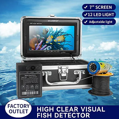SYANSPAN 7'' Underwater Fishing Camera 1200TVL Waterproof Fish Finder Camera • $104.99