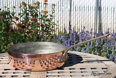 Mauviel Copper 9-1/2  Saute Pan W/ Tin Lining Made In Villedieu France • $224.95