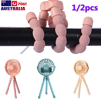 $19.99 • Buy Octopus Clip-on Fan Mini LED Fans USB Flexible Baby Stroller Fan Handheld Fans