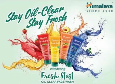 £6.97 • Buy Himalaya Fresh Start Oil Clear Face Wash Strawberry Peach Lemon Dirt Impurities