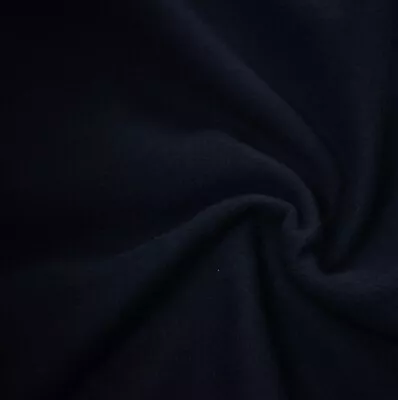 Navy Melton Wool Fabric 100% Wool Thick Blue Heavy Felt Over Coat Material By M • £18