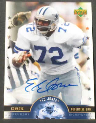 Ed Too Tall Jones 2005 Upper Deck Legends Legendary Signatures Autograph Cowboys • $35