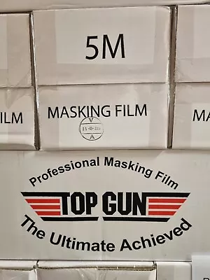 TOP GUN Masking Film 5M X 120M Clear Sheeting Plastic Poly Mask Car Paint • £28.99