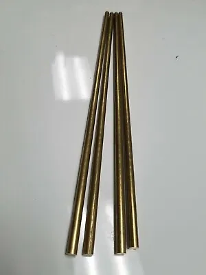1/4  .25  C360 Brass Solid Round Bar Rod H02 10  4 Pieces • $16.95
