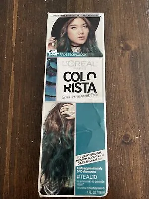 L'Oreal Paris Colorista Semi-Permanent Hair Colour For Brunette Hair #TEAL10 • $8.25