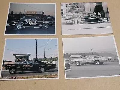 1970s Drag Race Photo Lot Of 4 Proud Pontiac  Lorenzo's Key Pontiac Ponchos NHRA • $16.99