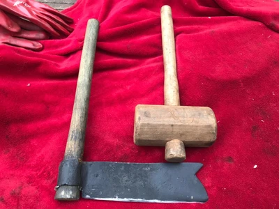£59.99 • Buy Vintage Blacksmith Forge Made Salvage Splitting Froe Vgc
