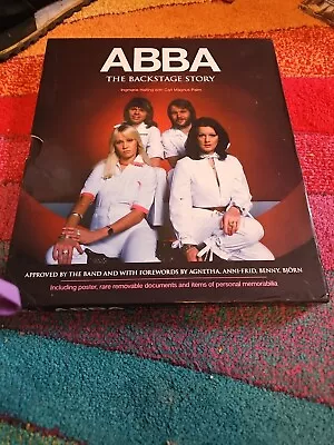 Abba - The Backstage Story Hardback Book Including Abba Memorabilia • £9.99