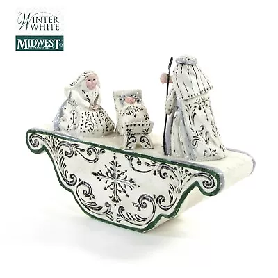 Pam Schifferl WINTER WHITE NATIVITY 6  Figurine Holy Family Midwest Cannon Falls • $49.95