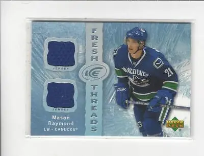 2007-08 UD Ice Fresh Threads Mason Raymond JERSEY Canucks • $2.49